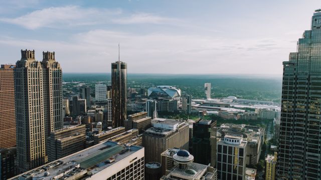Helicopter ride over Atlanta, GA